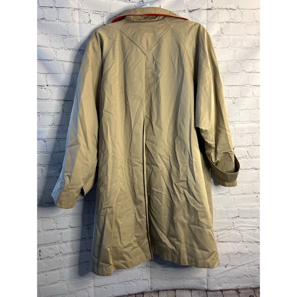 Men's Vintage London Fog Button Down Trench Coat Rain Repellent SZ 16R - Picture 2 of 4